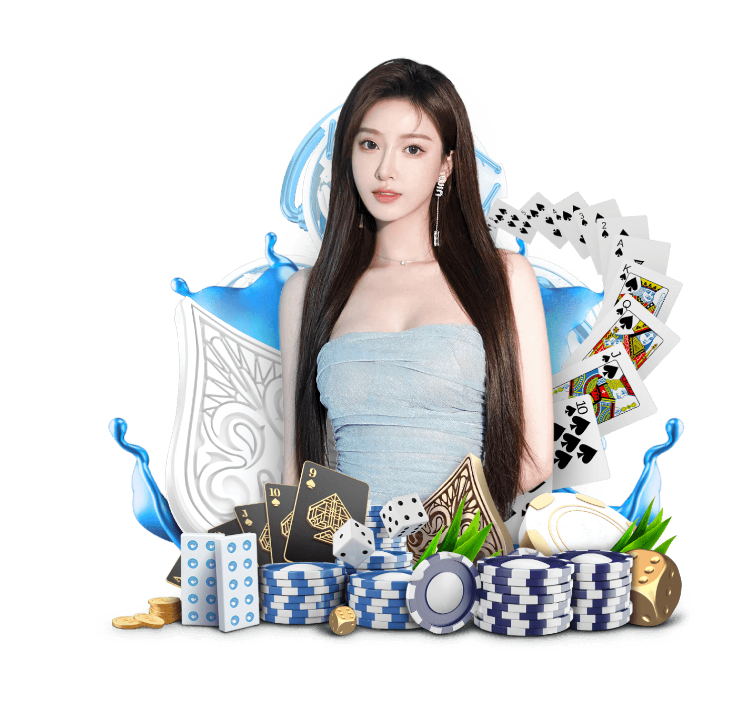 Live dealer blackjack table with multiple camera angles